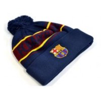 FC Barcelona Knitted Bobble Hat