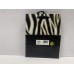 Zebra & Gold Print Gift Bag