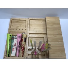 !!!! SPECIAL OFFER - Large Wooden Rolling Tray with 9 Pre-Rolled Cones !!!!