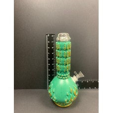 Green & Gold Small Top Artisan Glass Bongs