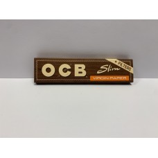 OCB Virgin Unbleached King Size Slim with Tips
