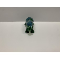 Green Frog Shaped Ornamental Glass Pipe