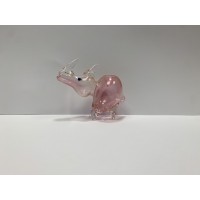 Pink Pig Shaped Ornamental Glass Pipe