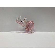 Pink Pig Shaped Ornamental Glass Pipe