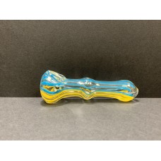 Blue & Yellow Glass Pipe