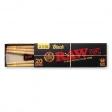 Raw Black 20 Kingsize Pre-Rolled Cones 